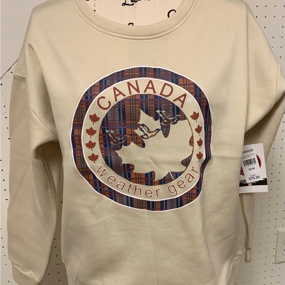 Canada Weather Gear Women's Logo Printed Crewneck Fleece Sweatshirt